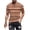 Orange, variant on T-shirts for Men Plus Size under $5 Short Sleeved Stripe Printed Round Neck Top Blouses Army Green L