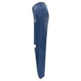 thumbnail image 2 of YDLCAFD Women's Fashion Straight Wash Ripped Solid Color Wide Leg Denim Pants M, 2 of 8