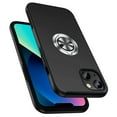 thumbnail image 3 of For Samsung Galaxy S23 Ultra Hybrid Military Grade with Flat Metal Ring Stand 360° Rotation Kickstand Hard PC Back Slim Fit Phone Case Cover by Xpression - Black, 3 of 8