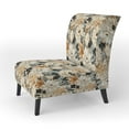 thumbnail image 3 of Designart "Pristine Blossoms Of Paradise I" White Floral Upholstered Accent Chair - Cottage Arm Chair For Living Room, 3 of 5