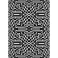 thumbnail image 1 of Ahgly Company Indoor Rectangle Patterned Black Novelty Area Rugs, 8' x 10', 1 of 6