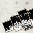 thumbnail image 6 of Elephant Stock Nyc Skyline Bw Wall Art - Horizontal Multi Panel Canvas - Living Room Wall Decor - Places Multi Panel - Black And White Decor - 92" x 42", 6 of 8