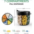 thumbnail image 3 of Extra Large Weekly Pill Organizer 2 Times a Day - XL Pill Case Am Pm - Big Pill Box 7 Day Oversized Daily Vitamin Organizer Jumbo Pill Container Twice a Day Medicine Supplement Dispenser, 3 of 6