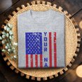 thumbnail image 3 of Jollimate Custom American Flag T-Shirt, Personalized Patriotic Name Graphic Tee, Men's Shirt, 3 of 6