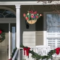 thumbnail image 3 of Artificial Hanging Basket Christmas Hanging Baskets Large Capacity Uv Resistance Coconuts Iron Christmas Outdoor Holiday Decorations, 3 of 7