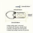 thumbnail image 3 of 30 Pack Heavy Duty D-Ring Picture Hangers, Double Holes With Screws, For Picture Frames Photos Boxed, 3 of 6