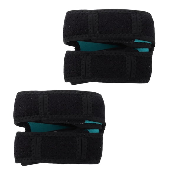 Adjustable Patellar Knee Brace 2pcs Black for Running Fitness