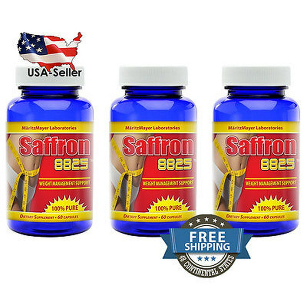 3x Saffron Extract 8825 (Vege) Best All Natural Appetite Suppressant