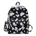 thumbnail image 4 of Bolsa Mochila escolar informal de nailon con estampado de vaca, mochilas de viaje para estudiantes (negro) Likrtyny Para Estrenar, 4 of 8