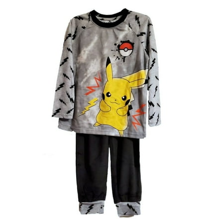 Pokemon Boys Long Sleeve Pajamas Set, 2-Piece, Sizes 4-16