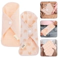 thumbnail image 2 of Miangastore 5 Pcs Serviettes Hygiéniques Réutilisables en Coton Lavables Respirantes pour Femmes (Motif Aléatoire), 2 of 8