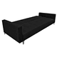 thumbnail image 5 of Sofá Cama Reclinable Paris Lino Negro, Brazos separados, Futon 3 Posiciones EL BAZAR STORE Moderno abotonado, 5 of 7