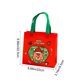 thumbnail image 3 of Bolsa navideña de tela no tejida | Adorables diseños de Papá Noel, muñeco de nieve, árbol de Navidad y ciervo | Bolsa reutilizable para guardar regalos | Diseño plegable de 22 x 22 x 9 cm, 3 of 5