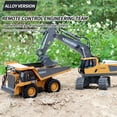 thumbnail image 2 of 2.4G High Tech 11 Channels RC Excavator Dump Trucks Bulldozer Alloy Plastic Engineering Vehicle Electronic Toys, 2 of 5