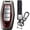 Long Keychain-red, variant on Key Fob Cover Compatible with Mitsubishi Outlander 2021-2025 4 Button Keychain Case Holder Protector,Long Keychain-black