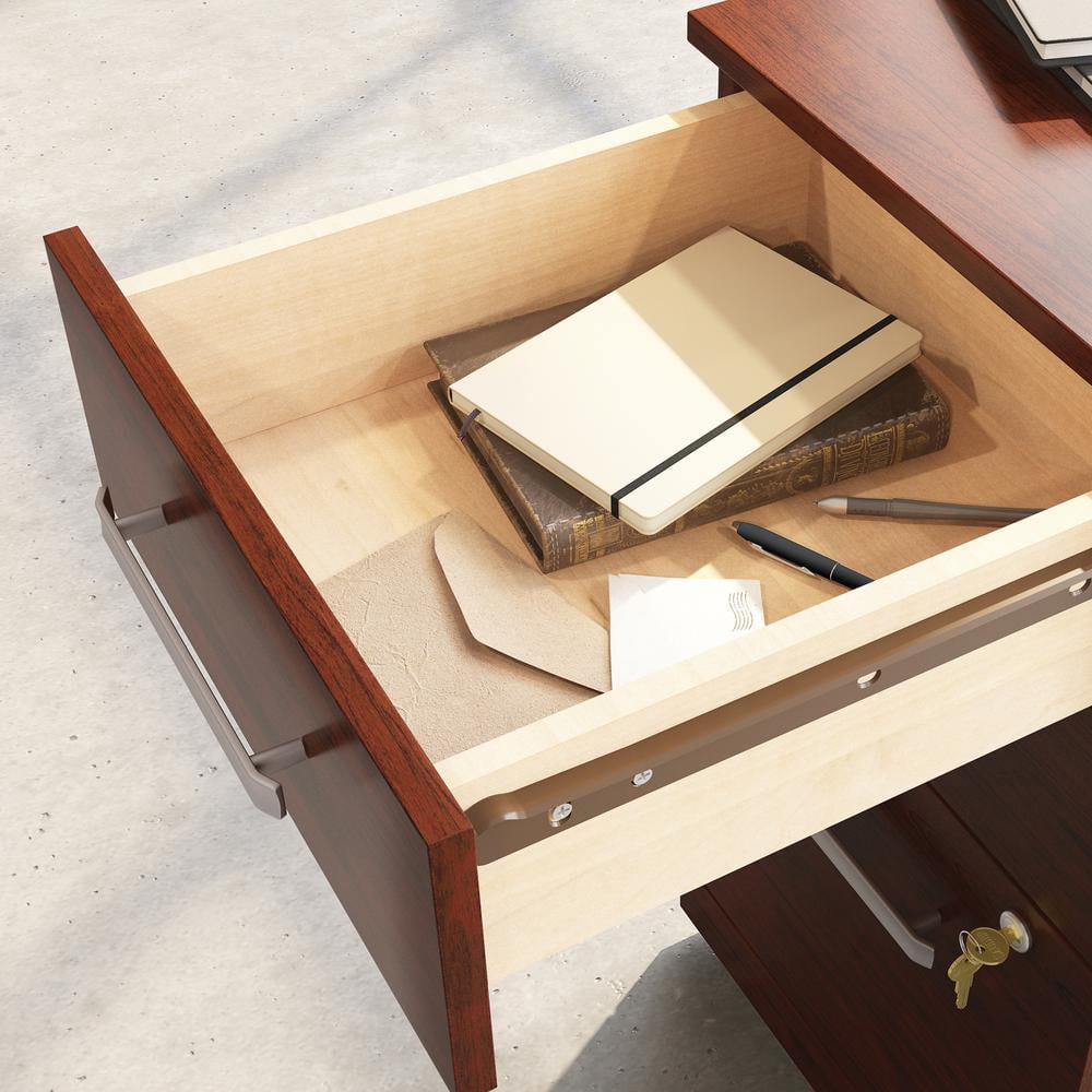 Sauder Affirm Engineered Wood 3-Drawer Mobile Filing Cabinet in Classic Cherry