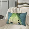 thumbnail image 5 of Uemuo Adorable Kawaii Fennel Character Print Throw Pillow Case – Cozy & Soft Cushion Cover, Hypoallergenic Pillow Case for Sleeping, Perfect for Women with Envelope Closure-14"x20", 5 of 6