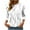 ZB-White-Shirts, variant on 3/4 Length Sleeve Womens Tops Plus Size Round Neck Shirts Dressy Graphic Petite Blouses Classic Elegant T-shirts Top S-3XL