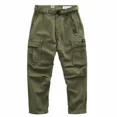 thumbnail image 4 of Pantalones de hombre Ropa de trabajo Pantalones cargo para hombre Estética Recta Caqui Moda Ajuste regular Emo Diseñador Calle Y2k Nuevo en Oversize, 4 of 5