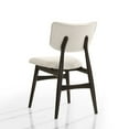 thumbnail image 3 of Omax Decor Joss Solid Wood Dining Chairs in Oatmeal Fabric Upholstery (Set of 2), 3 of 6