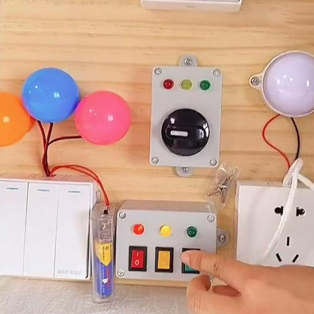 ocupado de aprendizaje de actividad de bricolaje, de señal de tráfico de simulación, panel para luz de , botón Hugo semáforos juguetes