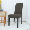 thumbnail image 3 of Skksst Waterproof Spandex Dining Chair Slipcover Seat Protector Cover, Gray, Set of 6, 3 of 6