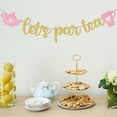 thumbnail image 5 of Let's Par Tea Banner Floral Tea Party Decorations, Teapot and Teacup Banner Decor for Tea Themed Birthday Party Baby Shower Photo Booth Backdrop Tea Themd Bridal Shower Decorations, 5 of 6
