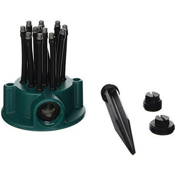 Flexible Multi Jet Sprinkler- 12 Flexible Heads Bend To Customize Simply Attach Garden Hose