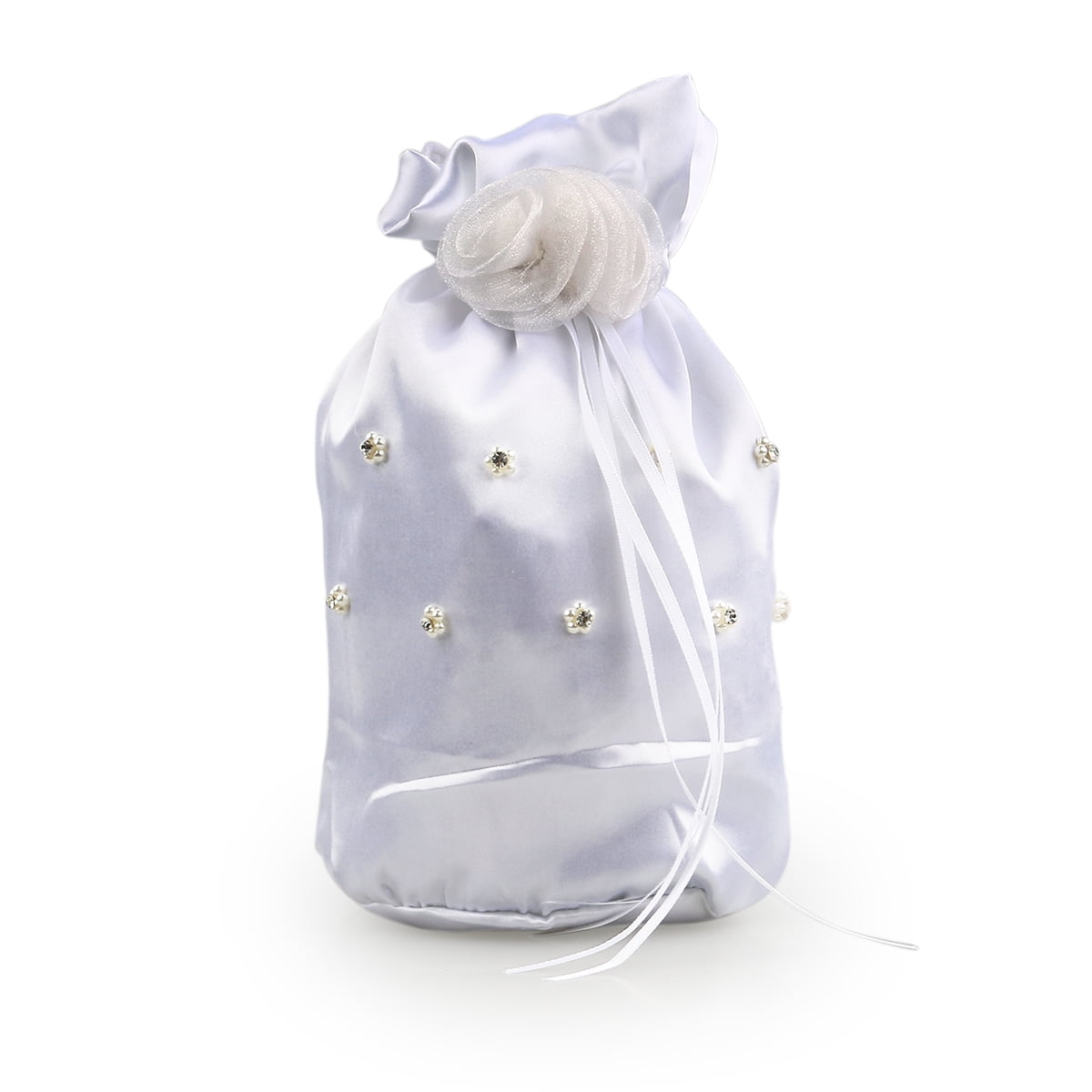 Elegante Bolso de Novia de Satén Blanco con Uruguay Ubuy