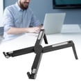 thumbnail image 3 of Support Pliable pour Tablette et Cahier, Base de Support Réglable pour Ordinateur Portable, Support Portable pour Tablettes, Cahiers de Moins de 17 Po, Deux Niveaux d'Ajustement, 3 of 8