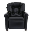 thumbnail image 5 of The Crew Furniture Traditional Kids Recliner Chair, Toddler Ages 1-5 Years, PU Faux Leather Black, 5 of 10