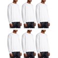 thumbnail image 4 of SOCKS'NBULK 6 Pack Men's Crewneck Sweatshirts in Bulk, Cotton, Wholesale Screen Printing Sweat Shirts For Men, Layer Shirt Size(Small) White, 4 of 5