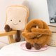 thumbnail image 5 of Cute Plush Toast Bread Pretzel Croissant Baguette Toy Stuffed Food Bread Soft Doll Kids Comfort Toys Birthday Gift, 5 of 5