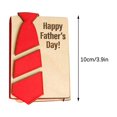 thumbnail image 2 of Fathers Day Cards,Handmade Bamboo Greeting Cards, Wooden Thank You Card, Set Wooden Delicate Tie Designs For Father's Day Father's day Card for Dad, Happy fathers day, 2 of 7