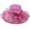Hot Pink, variant on Lispipm Summer Sun Hat with Wide Brim Organzas Derbys Top Hats Ladies Party Church Caps Outdoor Formal Dress Cap Beige