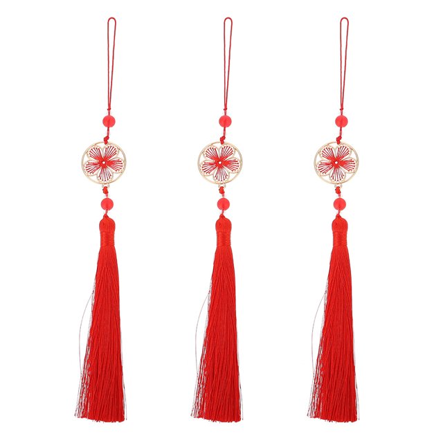 3 unids Bookmark Barrasseles Colgantes Exquisitos Flor Borlas Decoración DIY Tassels