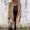 Khaki, variant on Women's Loose Casual Solid Color Shawl Jacket with Plush Tassel | Open-Front Winter Cardigan, Stand Collar Color Block Coat for Holiday Parties, Date Nights, and Cozy Office Wear
