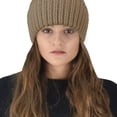 thumbnail image 2 of Oversize Beanie Warm Hand Knit Pom Pom Double Layer Winter Ski Snowboard Hat, 2 of 10