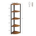 thumbnail image 2 of VASAGLE Étagère d'Angle à 5 Niveaux, Bibliothèque d'Angle, Étagères de Rangement, Support pour Plantes, Brun Rustique Noir, 2 of 6