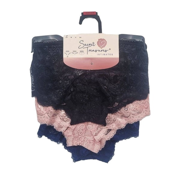Bikini Secret Treasures para Mujer, Multicolor 1 Paquete con 3 Piezas Talla CH