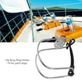 thumbnail image 3 of Support de Bouée de Sauvetage en Forme de Fer à Cheval en Acier Inoxydable pour Bateau, 3 of 8