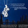 thumbnail image 2 of Gem Stone King 1.25 Ct Heart Shape Sky Blue Aquamarine 925 Sterling Silver Pendant With Chain, 2 of 6