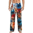 thumbnail image 2 of Lsque 3D Butterfly Print Men's Pajama Pants, Lounge Pant - Comfortable Home Wear,Elastic Waistband, Stylish Design-Small, 2 of 9