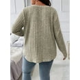 thumbnail image 3 of Women'S Plus Size Casual Knitted V-Neck Long Sleeve Sweater  XXL, 3 of 8