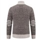 thumbnail image 3 of Dnzceghtig Cárdigan para hombre con cierre de cremallera y bolsillo de poliéster con detalle preciso suéter para hombre, 3 of 6