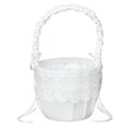 thumbnail image 1 of Encaje De Con Decoración De De Imitación Boda De Canasta Volante perfecl Cesta de niña de las flores, 1 of 8
