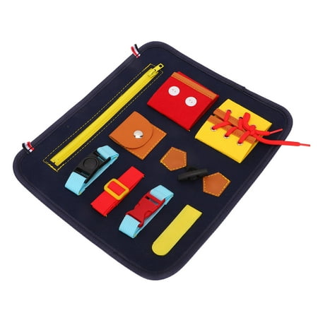 

Toddler Busy Board Color Cognition Sensory Board Dark Blue Cultivate Concentration Bright Colors For Autistic Training