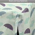 thumbnail image 4 of Pastel Dog Crate Cover, Scene of a Rainy Sky with Umbrellas, Easy to Use Pet Kennel Cover for Medium Large Dogs, 35" x 23" x 27", Pale Green Multicolor, by Ambesonne, 4 of 6