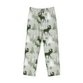 thumbnail image 6 of Daiia green plaid Moose tree Men's Sleep Pant with Pockets and Drawstring,Pajama Pants-XX-Large, 6 of 9