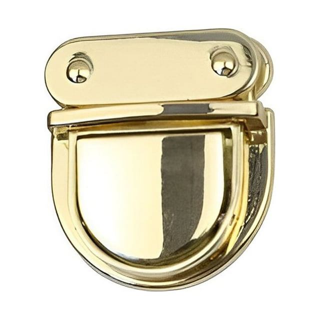 Ruiboury 38MM Buckle Sturdy Metal Small Portable Buckles Tool Wear Resistance Turn Lock Bag Purse Decoration Closure Golden